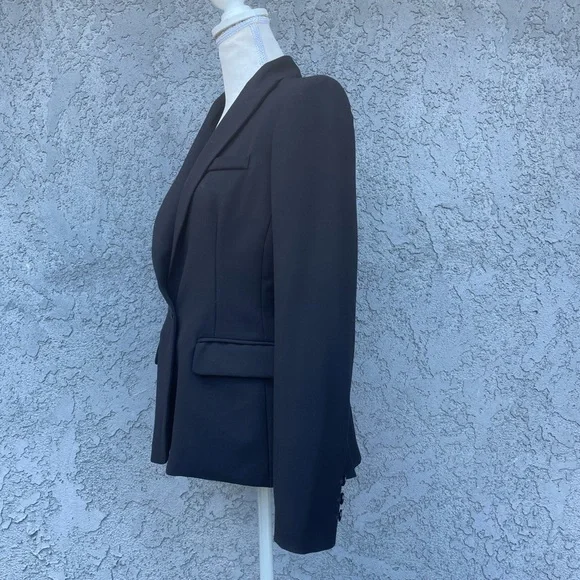 Metaphor Womens Size 6 Suit Jacket Blazer One Button Closure BLACK - Picture 3 of 9